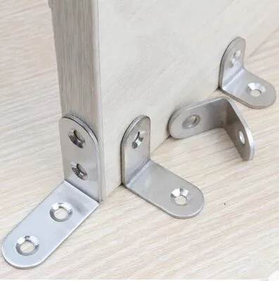 
OEM OEM custom Stainless Steel Tension L shape furniture corner bracket 