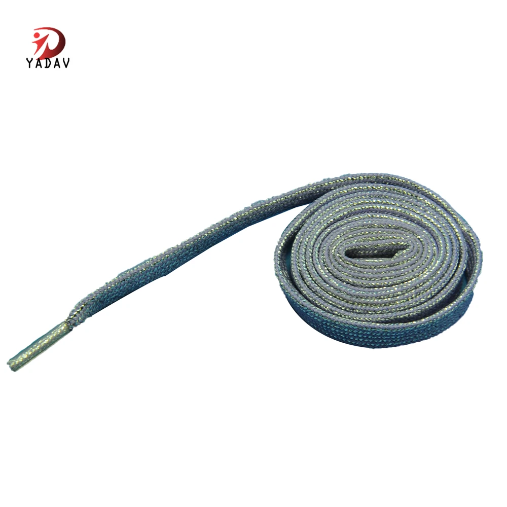 Gradient Glitter Shoe Laces Hockey Brightness Shoelaces Reflective Muti Colors Shoelaces