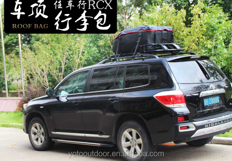 2019 Trending Durable Tarpaulin Waterproof Car Roof Top Cargo Bag Luggage Carrier 227L