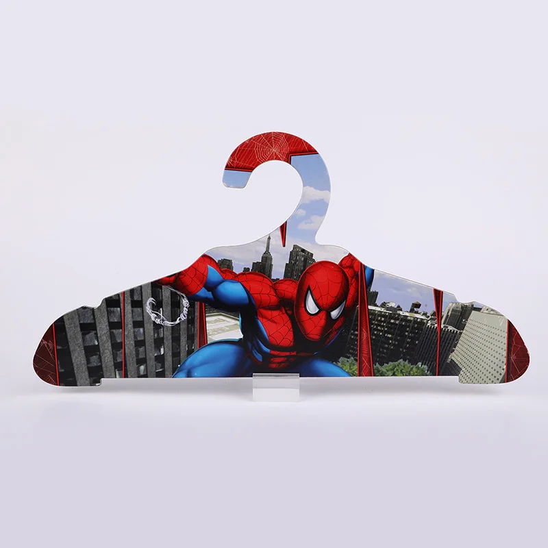 Recycle  paper cardboard hangers cartoon item spider man paper kids clothes hangers wholesale