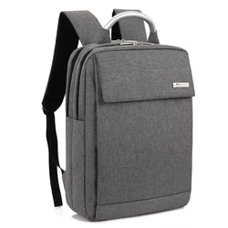 fashion solid color bagback aluminum alloy handle bag man business travel laptop backpack