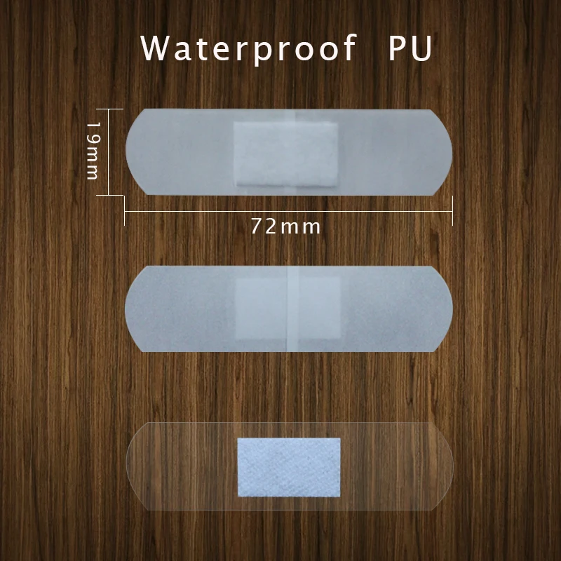 New product 72x19mm transparent PU  adhesive bandage