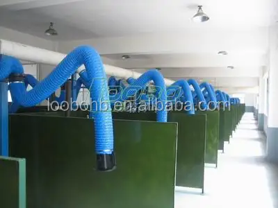 LOOBO universal flexible fume extraction hood Arm/welding fume extractor arm/smoke suction extraction duct