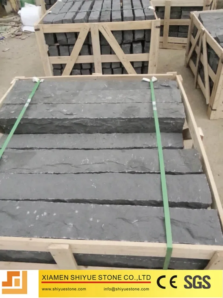 
Cheap Price All Side Natural Split Black Basalt Kerbstone/Curbstone 