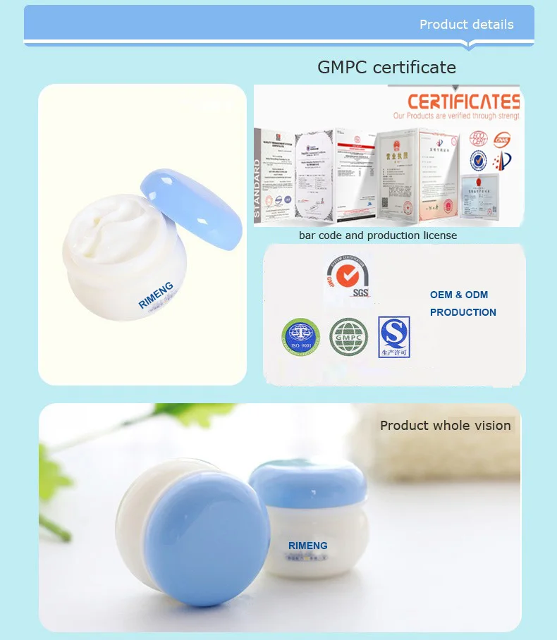 
OEM/ODM customizing hot sale Korean formula baby body and face whitening cream for black women 