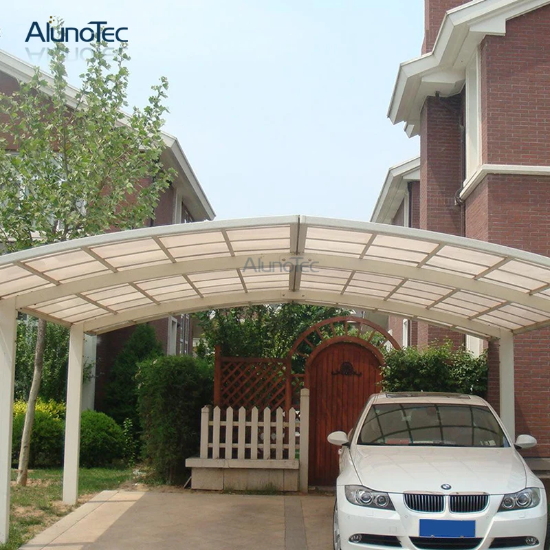 High quality Polycarbonate roof double carport design for garage