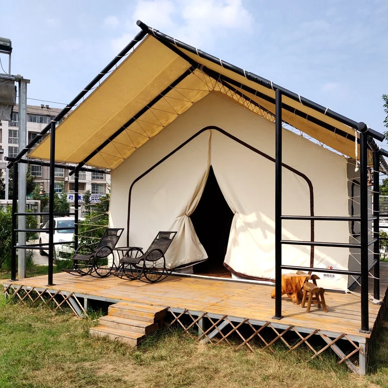 
Cool Luxury safari tent glamping with air conditional 