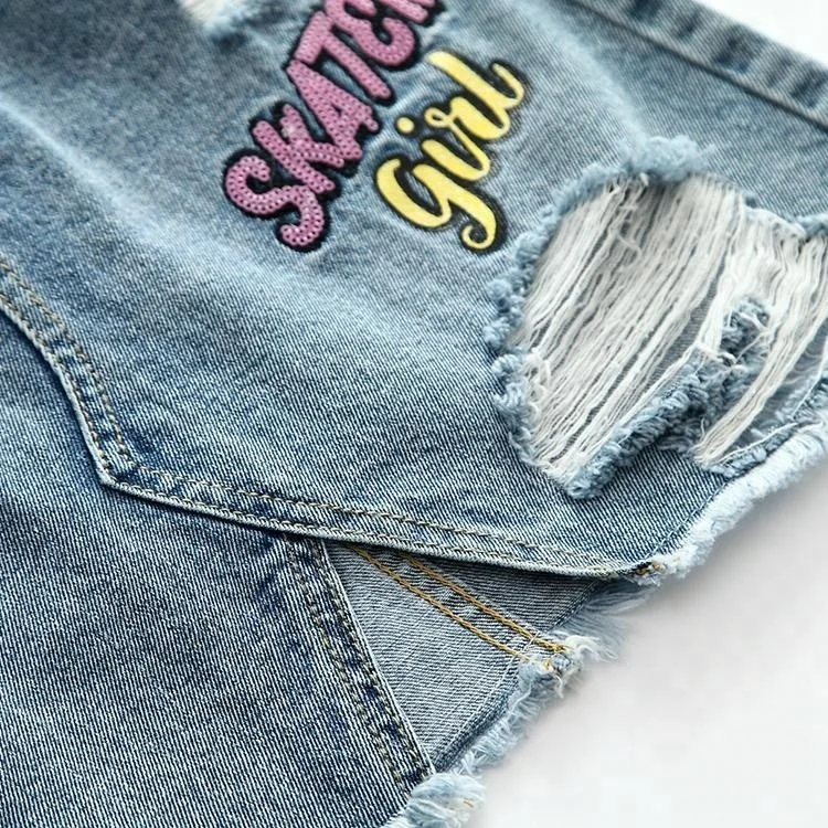 
Wholesale Fashion Casual mini a-line denim skirts for teen girls 