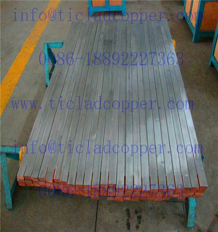 titanium clad metal rod for desalination of sea water/ titanium  clad steel bar/ copper aluminum clad sheet