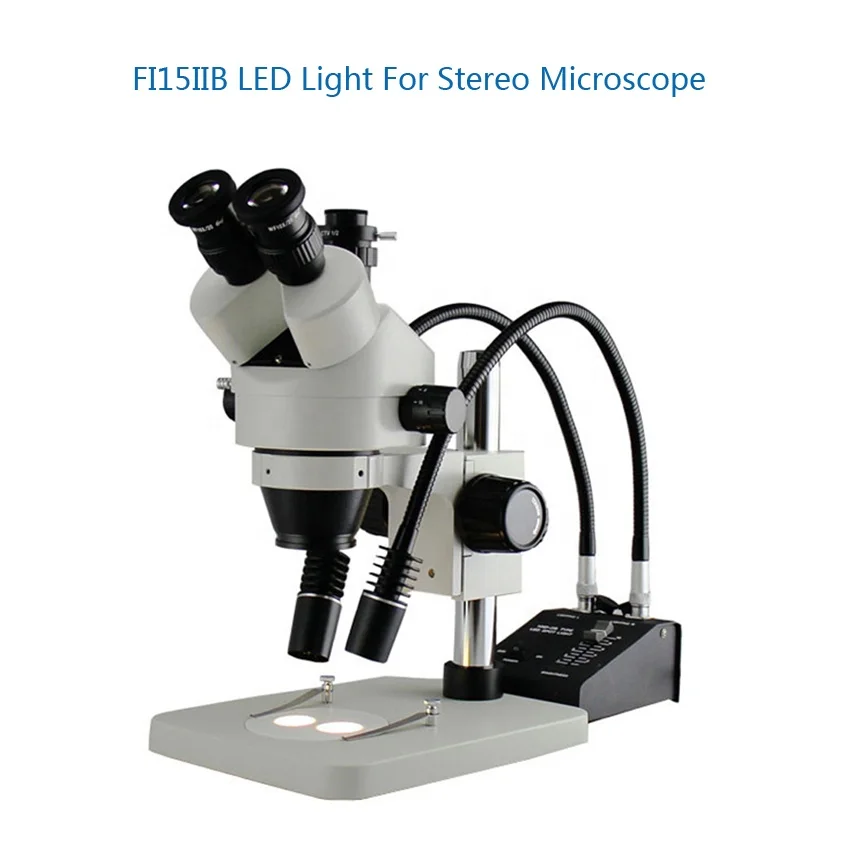 Светодиодный микроскоп FI15IIB с двойной гусиной шеей