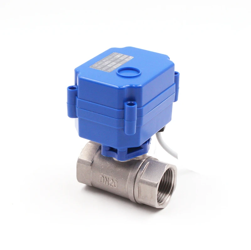 mini motorized ball valve motorized water control valve brass stainless steel food grade electric valve