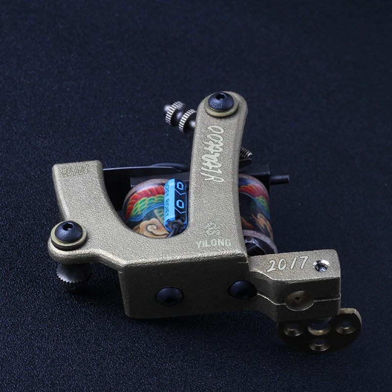 Новинка 2021, Высококачественная тату-машинка ручной работы с 10 катушками, тату-пистолет