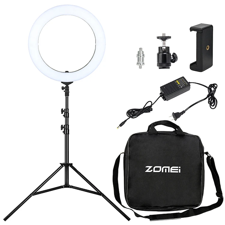448 LED 3200-5600K60 Degree Colorful 45CM  18 inch  LED Ring Light for YouTube Tiktok Video Shooting