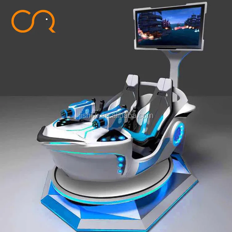 Interactive Virtual Reality Shooting Simulator VR Pirate Boat 3DOF Electric Platform 9D VR Game Machine
