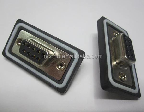 waterproof D-SUB connectors male female panel mount D-sub PCB type connector Professional Manufacturer