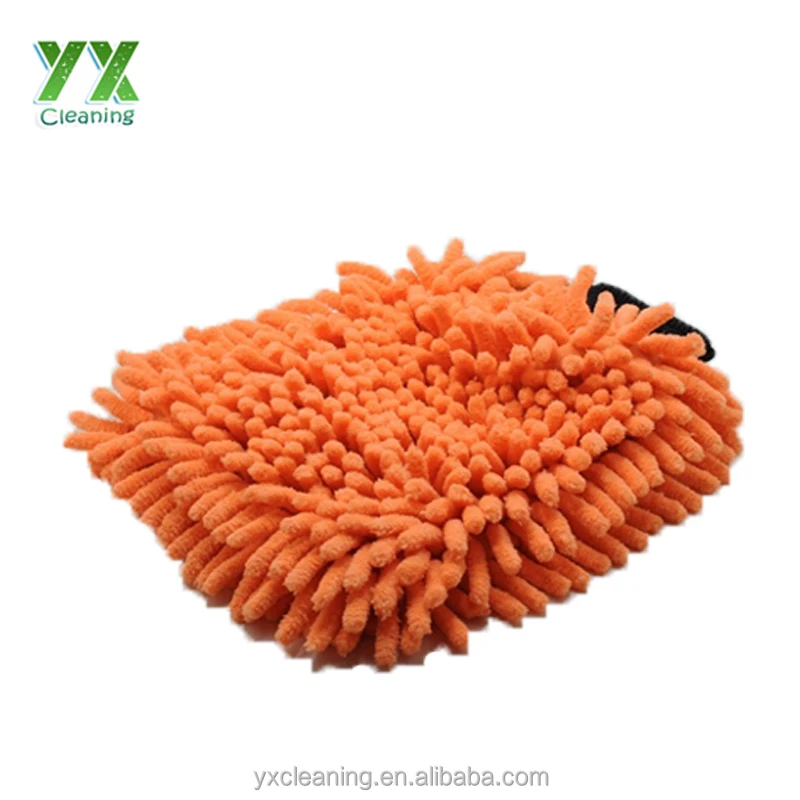 CUSTOMIZED Car Washing Chenille Glove Microfiber Cleaning Mitten
