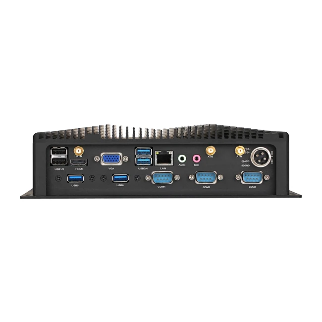 Fanless Embedded car pc computer i3,i5,i7, wide Voltage input 9V, 24V, 28V vehicle pc