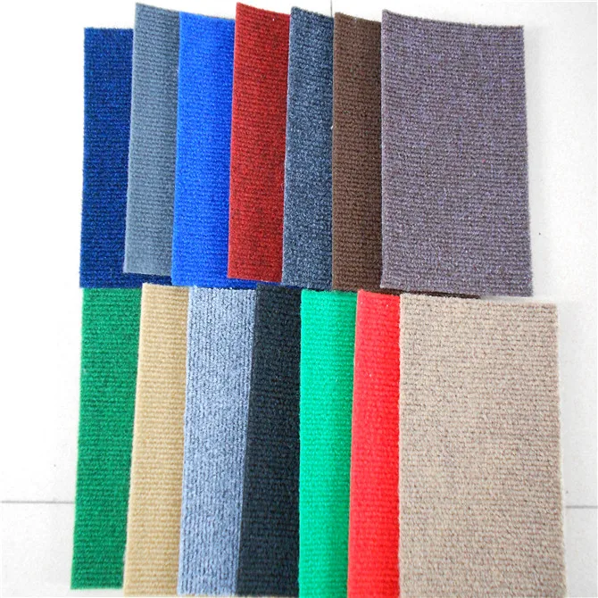 Cheap PP and PE Polyester Ribbed Exhibition Carpet with latex