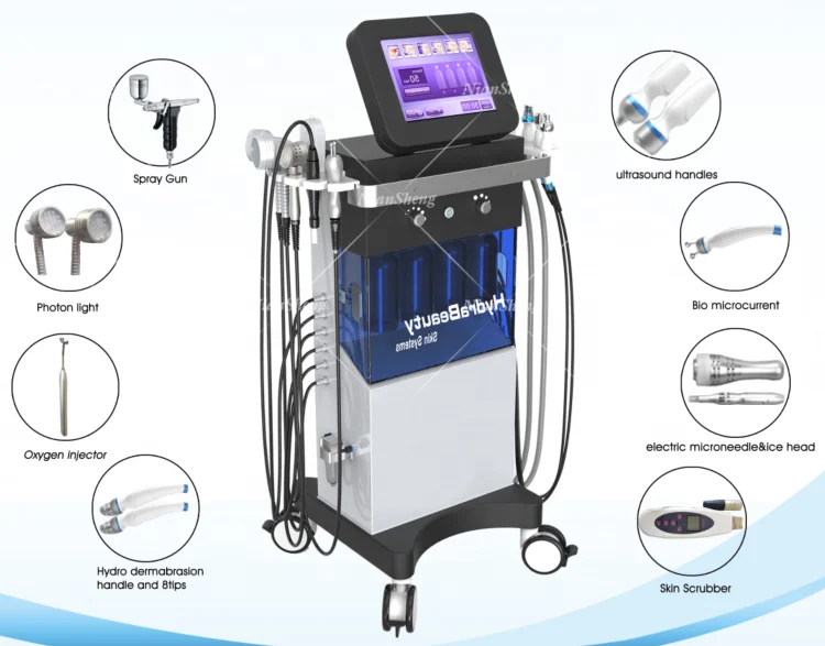 
10 in 1 water oxygen machine / microdermabrasion machine 2019 NianSheng beauty 