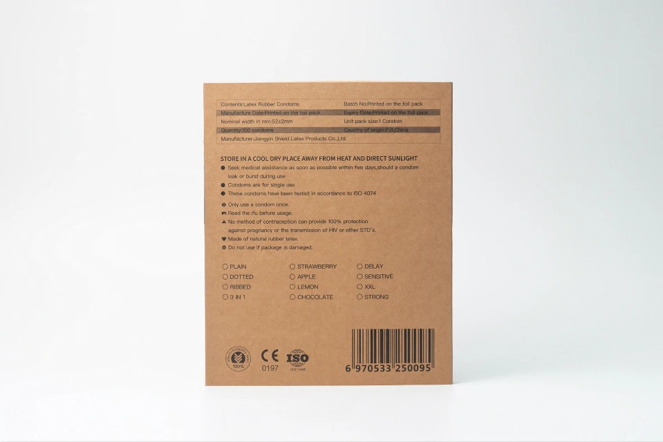 
PARRY male condom 100 condom pack OEM lubricated kondom model 