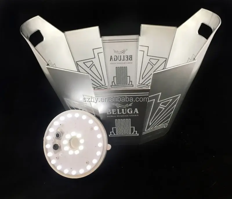 New design champagne Beluga club led Ice Bucket