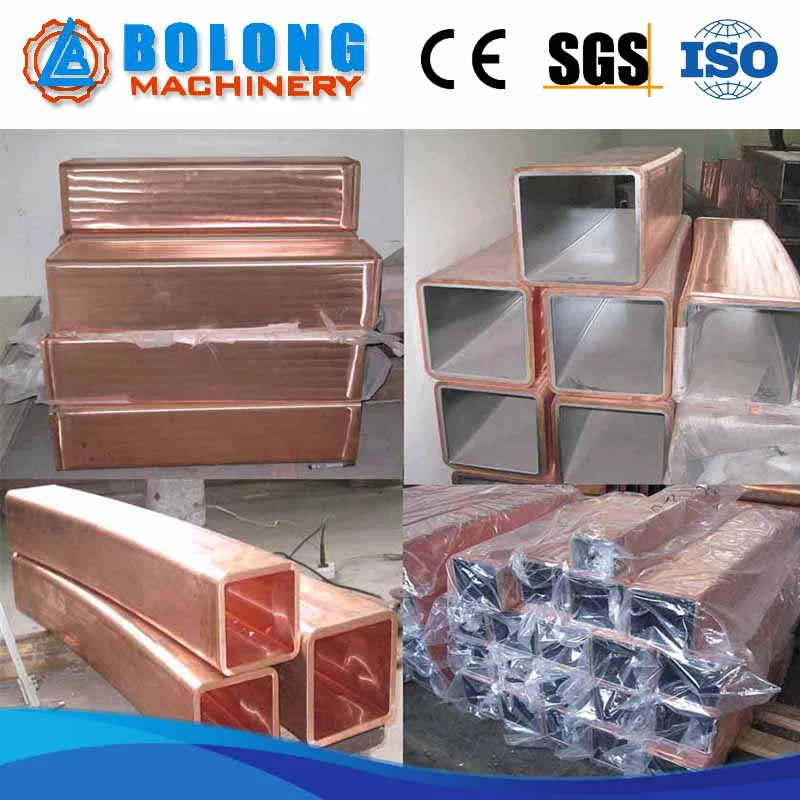 Copper tube mould for continuous caster for ccm