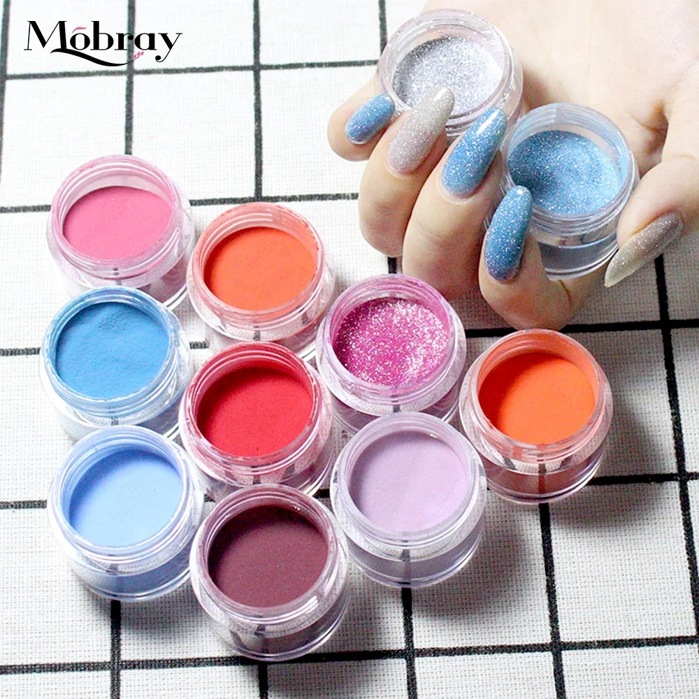 Красочный порошок для окунания, не требуется Гель-лак для ногтей, натуральный сухой акриловый порошок для ногтей, акриловая пудра 50-2000mg10 г 30 г