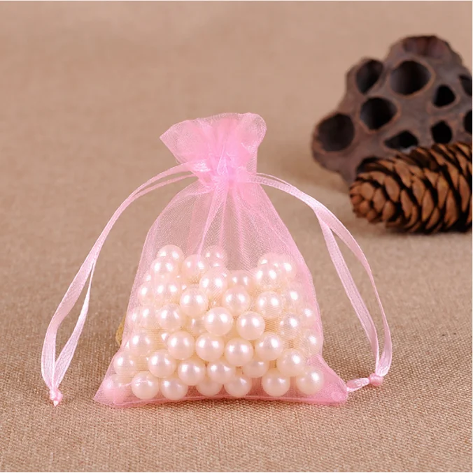 9x12 cm Wholesale Organza Bags Wedding Pouches Jewelry Packaging Bags Nice Gift Bag Mix Colors