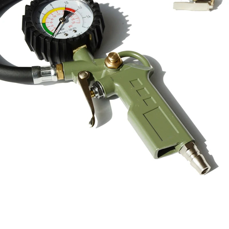 Tire Pressure Gauge Digital Air Tire Inflator Pressure Gauge With Chuck Hose