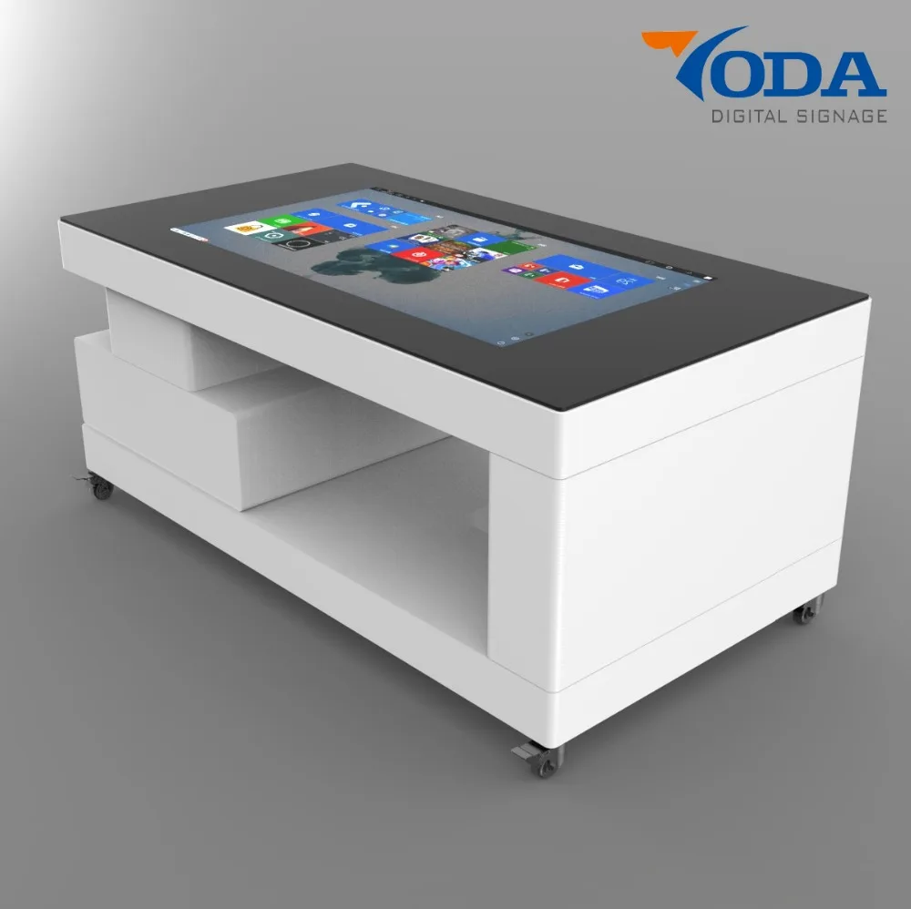 43 Inch LCD touch screen smart table with Android OS for home, office, vip room