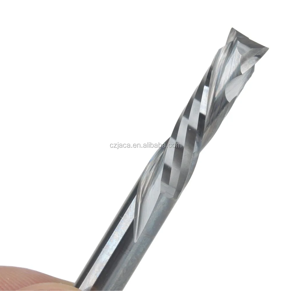 UP &DOWN Cut Two Flutes Spiral Carbide Mill Tool Cutters for CNC Router, Compression Wood End Mill Cutter Bits