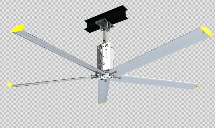 7,3 м HVLS большой потолочный вентиляционный вытяжной вентилятор цеха склад вентилятор