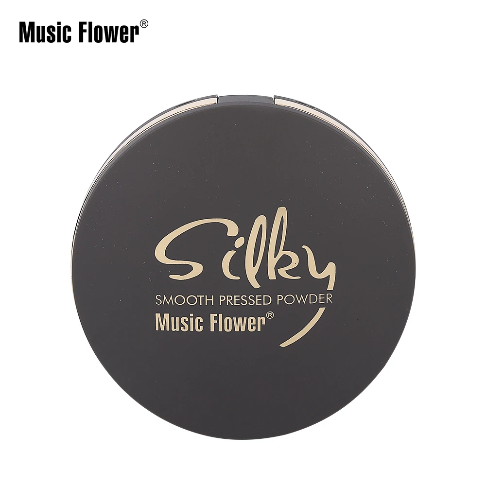 Music Flower New Fabulous 5 Colors Smooth Cosmetics Skin Finish Pure Mineral Powder Face pressed powder Palette For Face Makeup