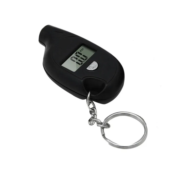 Keychain mini  tire pressure gauge portable digital tire pressure gauge