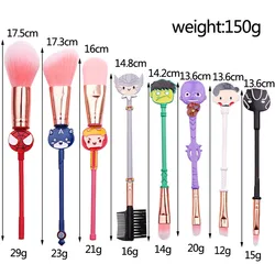 8pcs The Avengerss Makeup Kits Avenger Marvel Peripheral beauty tool Thanos Spider man make up brush