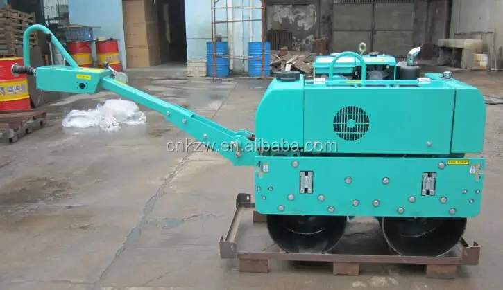 Walk behind double drum vibration baby roller compactor for sale