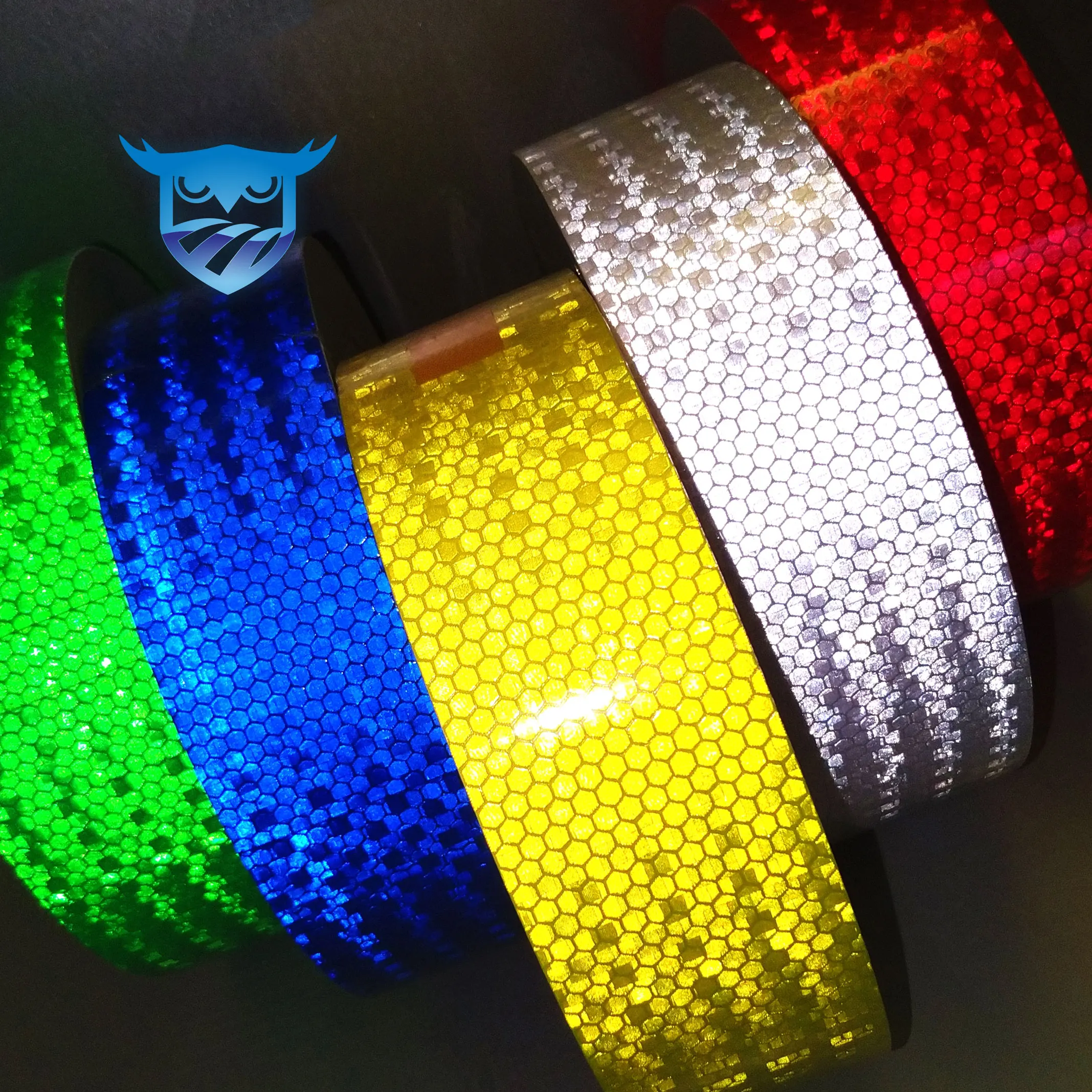 Customized red white yellow blue  arrow chevron reflective tape for vehicle