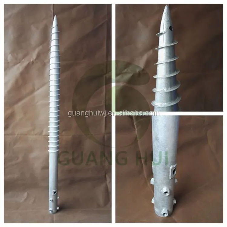 Factory Made Best Price Height Pile Ground Screw Pole Anchor
