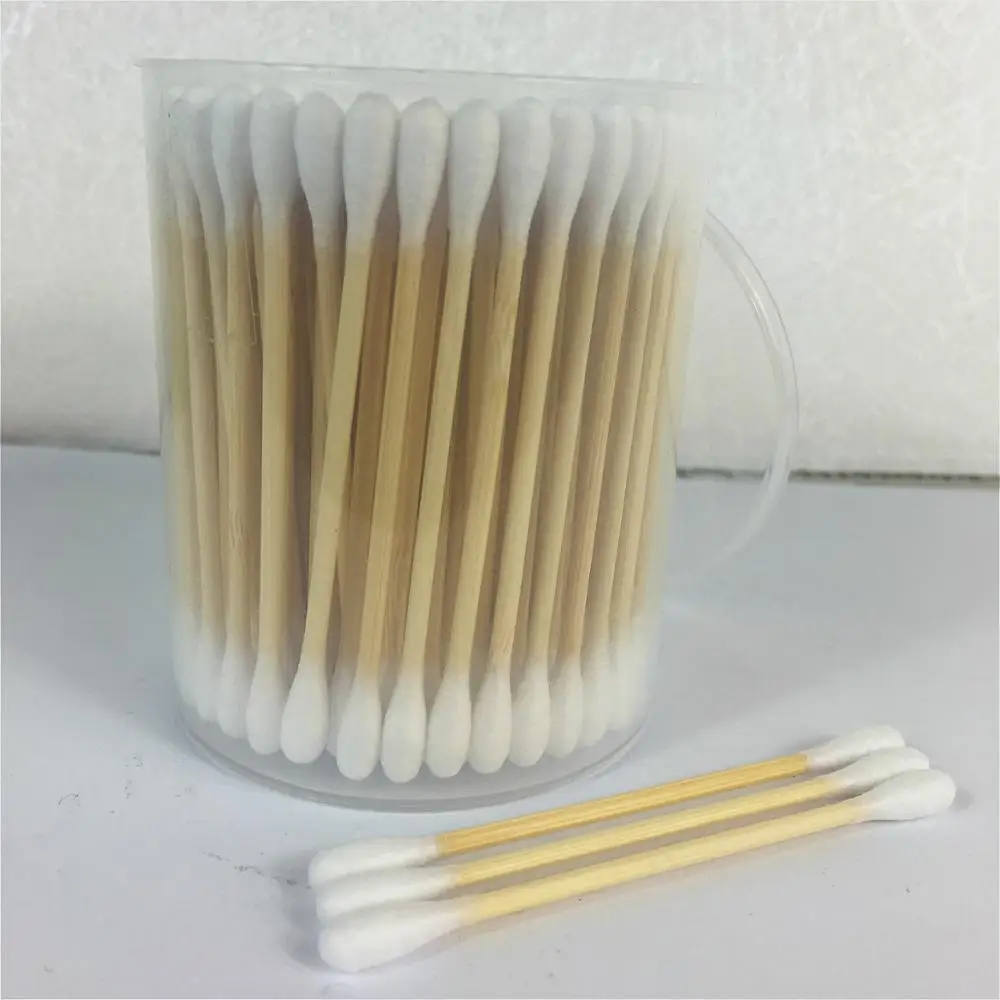 Eco-friendly Ear cleaning bamboo sticks cotton bud for hotel