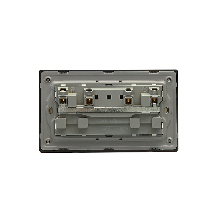 British Standard Electrical Sockets Double 13A Power Wall Switch Socket Electrical Switch Sockets
