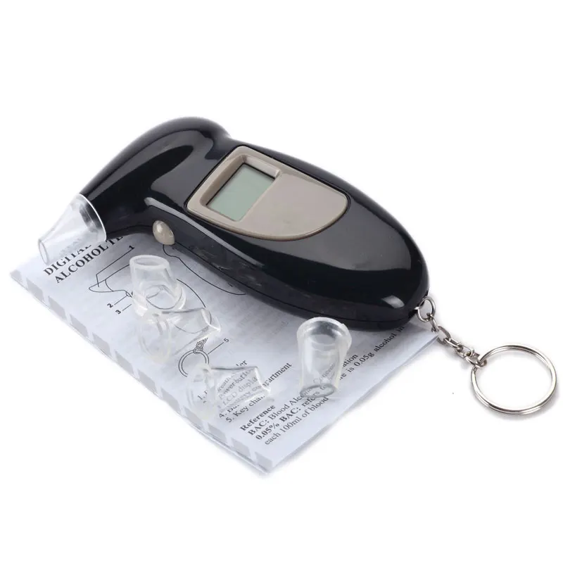 Factory customization keychain wine digital breathalyzer digital alcohol tester