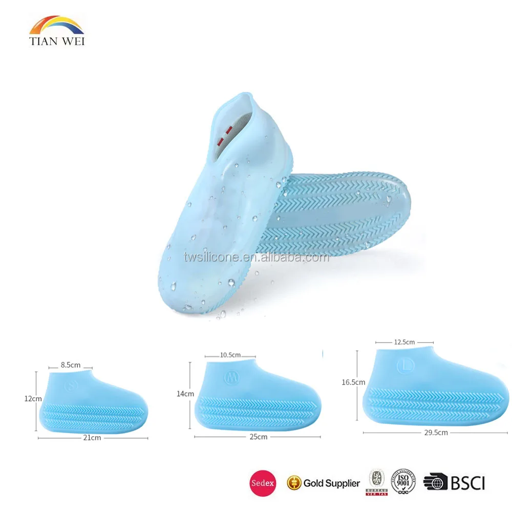 BSCI Audited factory  Manufacturing Non-Slip silicone overshoes waterproof silicone shoecover in stock
