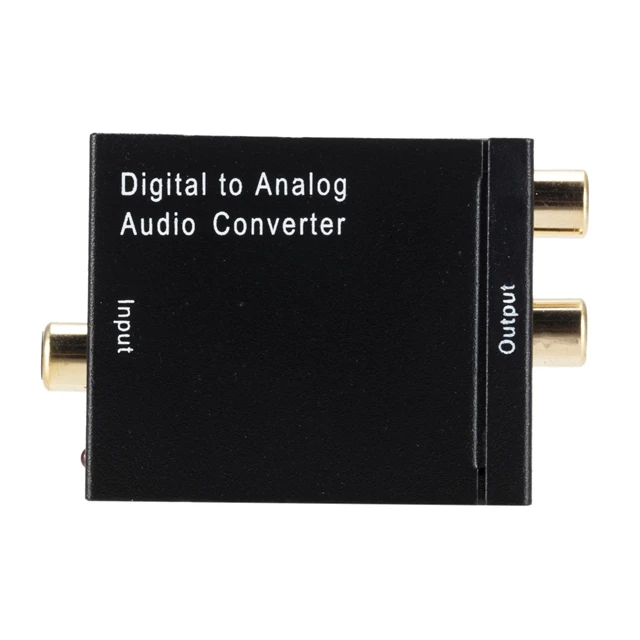 Toslink Signal Optical Coaxial Digital to Analog Audio Converter Adapter RCA L/R