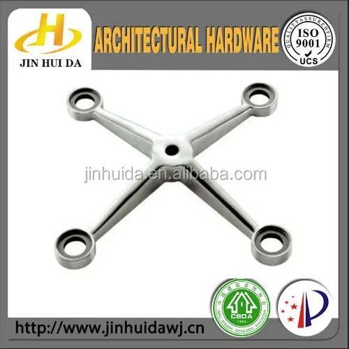 
4 Pointers spider clamp with accessories stainless steel curtain wall spider glass fittings 