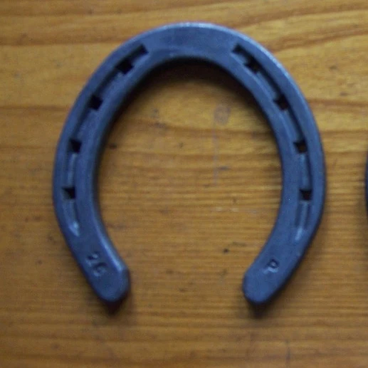 Custom  Blue Anodized Colored Removable  Aluminum Horseshoe horse shoes