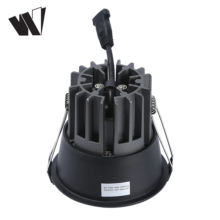 High power adjustable beam recessed COB 12w dimmable ceiling led down light