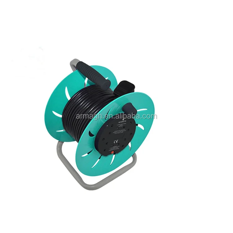 spring winder retractable 220v 25m 50m power retractable cable reel