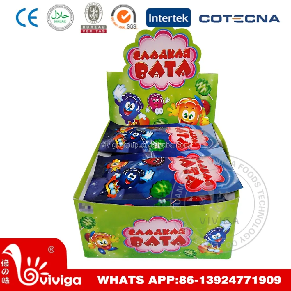 factory wholesale funny popping candy filled marshamallow cotton candy