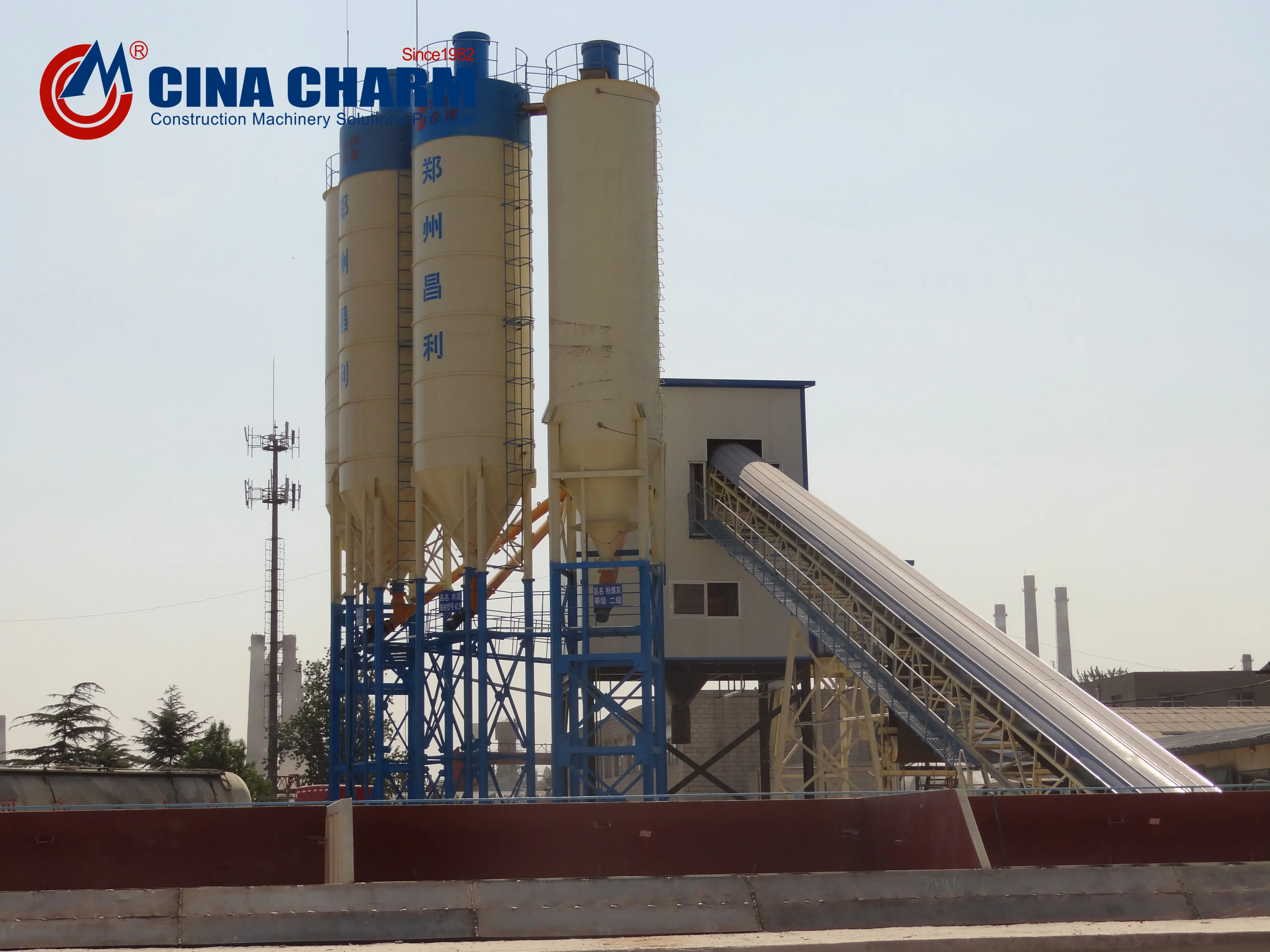 Небольшой Портативный бетонный завод 120 м3/ч