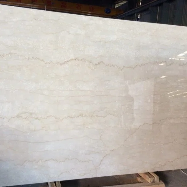Italian Botticino Classico beige marble tiles for flooring